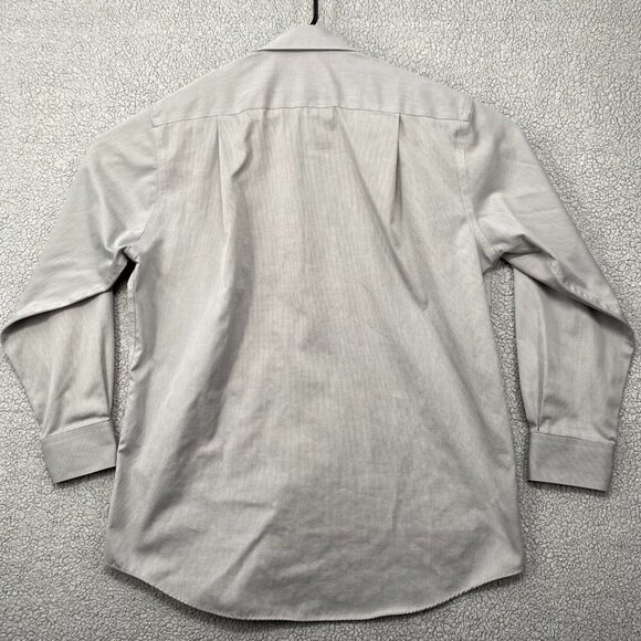 Kenneth Cole Shirt Mens Wearness16.5-32-33 Long Sleeve Grey Front Full Button Up - Picture 6 of 7